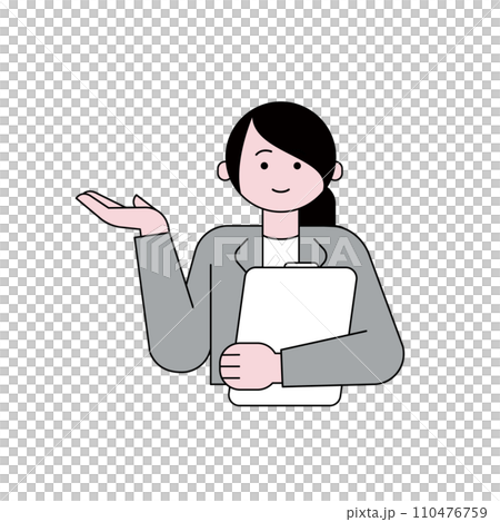 一位女士用木板提供指導 110476759