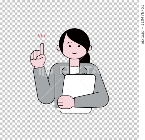 一位女士用木板提供指導 一位女士用木板提供指導 110476761