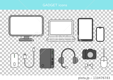 Gadget illustration set 110476783