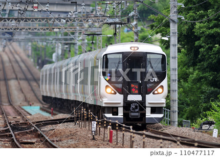 中央本線　四方津ー上野原　JR東日本　E257系　M-102編成（松本）　あずさ　かいじ 110477117