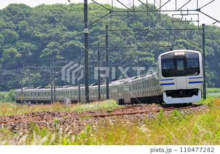 総武本線　物井ー佐倉　JR東日本　E217系　Y-32編成（鎌倉） 110477282