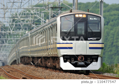 総武本線　佐倉ー物井　JR東日本　E217系　Y-142編成（鎌倉） 110477547