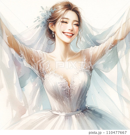 ウェディングドレスの女性 ウェディングドレスの女性 110477667