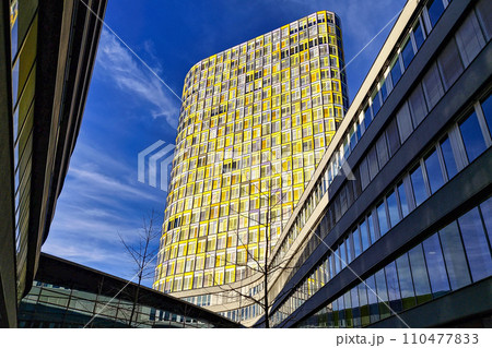 Facade of the headquarters of the ADAC, ADAC-Zentrale at Munich, Germany, 110477833