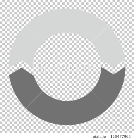 循環圖 2 部分黑色 循環圖 2 部分黑色 110477966