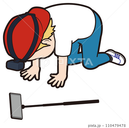 挫折する男性配信者 挫折する男性配信者 110479478