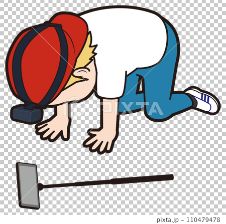 挫折する男性配信者 挫折する男性配信者 110479478