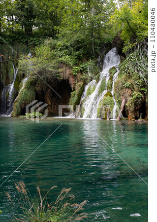 mountain river waterfall turquoise clear water ecology mountain river waterfall turquoise clear water ecology 110480046