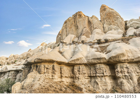 Sandstone rocks in Cappadocia Sandstone rocks in Cappadocia 110480553