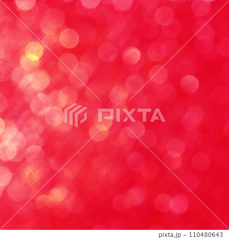 Red square  bokeh background for seasonal, holidays, celebrations and all design works 110480643