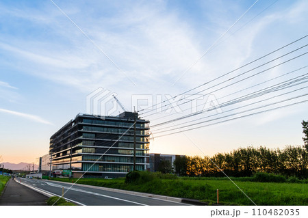 動き出す「1兆円工場」熊本工場建設地 『TSMC』（JASM）台湾積体電路製造 日本(冬)熊本県菊陽 110482035