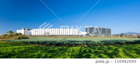 動き出す「1兆円工場」熊本工場建設地 『TSMC』(JASM)台湾積体電路製造 日本(冬)熊本県菊陽 動き出す「1兆円工場」熊本工場建設地 『TSMC』(JASM)台湾積体電路製造 日本(冬)熊本県菊陽 110482045