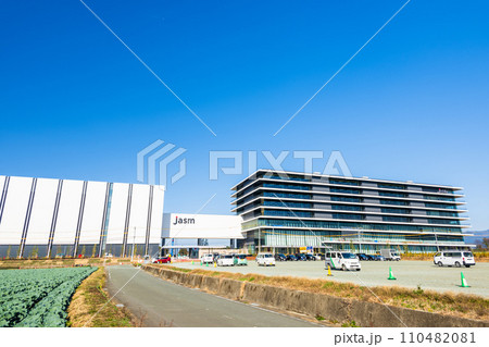 動き出す「1兆円工場」熊本工場建設地 『TSMC』（JASM）台湾積体電路製造 日本(冬)熊本県菊陽 110482081