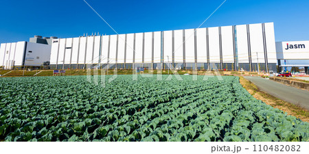 動き出す「1兆円工場」熊本工場建設地 『TSMC』（JASM）台湾積体電路製造 日本(冬)熊本県菊陽 110482082