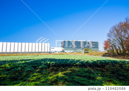 動き出す「1兆円工場」熊本工場建設地 『TSMC』（JASM）台湾積体電路製造 日本(冬)熊本県菊陽 110482086