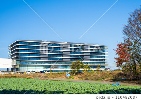 動き出す「1兆円工場」熊本工場建設地 『TSMC』（JASM）台湾積体電路製造 日本(冬)熊本県菊陽 110482087