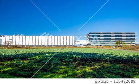 動き出す「1兆円工場」熊本工場建設地 『TSMC』（JASM）台湾積体電路製造 日本(冬)熊本県菊陽 110482089