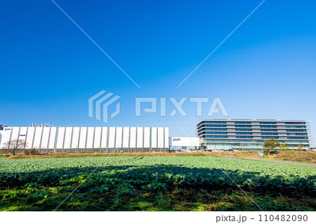 動き出す「1兆円工場」熊本工場建設地 『TSMC』(JASM)台湾積体電路製造 日本(冬)熊本県菊陽 動き出す「1兆円工場」熊本工場建設地 『TSMC』(JASM)台湾積体電路製造 日本(冬)熊本県菊陽 110482090