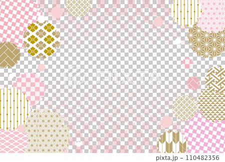 和柄素材のベクター背景 110482356