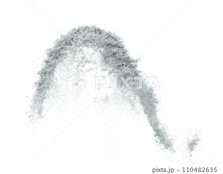 Silver metallic glitter sparkle explosion in air. Silver Glitter sand spark blink celebrate Chinese new year, fly throw silver glitters particle. White background isolated, selective focus Blur bokeh Silver metallic glitter sparkle explosion in air. Silver Glitter sand spark blink celebrate Chinese new year, fly throw silver glitters particle. White background isolated, selective focus Blur bokeh 110482635
