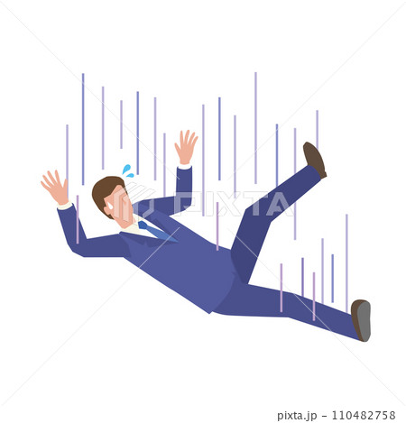 落下するビジネスマン 落下するビジネスマン 110482758