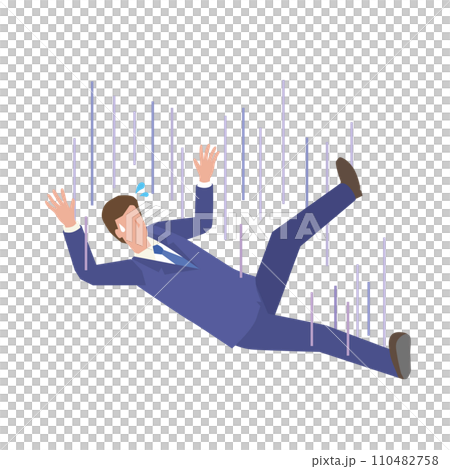 落下するビジネスマン 落下するビジネスマン 110482758