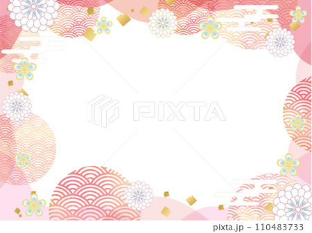 和風の背景素材 110483733