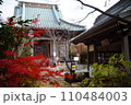 お寺紅葉 110484003