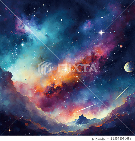 宇宙イメージ「AI生成画像」 110484098