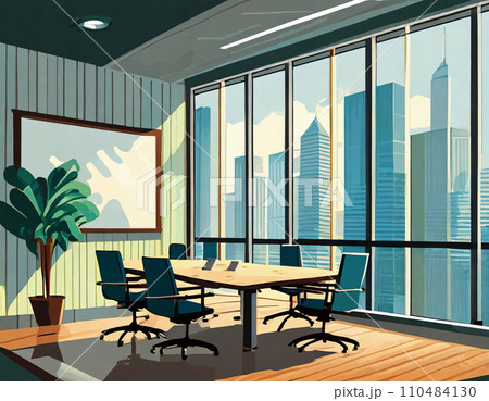 オフィス　ラフデザインイメージ「AI生成画像」 110484130