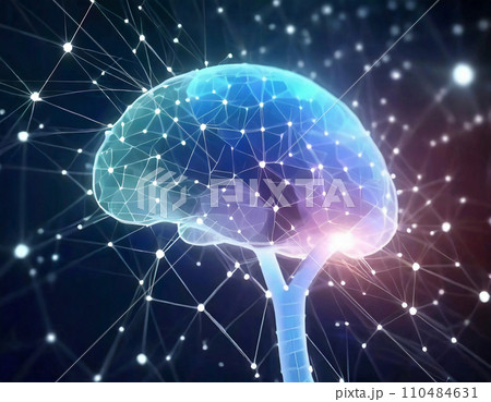 脳 ポリゴン AI・人工知能「AI生成画像」 脳 ポリゴン AI・人工知能「AI生成画像」 110484631