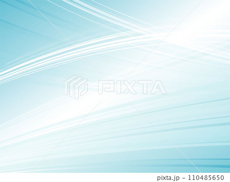 スピード感のある抽象的なウェーブ背景_ライトブルー スピード感のある抽象的なウェーブ背景_ライトブルー 110485650