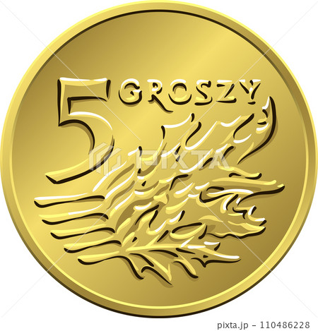 reverse Polish Money five groszy copper coin reverse Polish Money five groszy copper coin 110486228