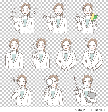 Doctor variations, illustration set Doctor variations, illustration set 110487024