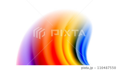 Color mixing liquid rainbow shape background 110487550