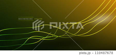 Dynamic wave geometric design. Vector Illustration For Wallpaper, Banner, Background, Card, Book Illustration, landing page 110487678