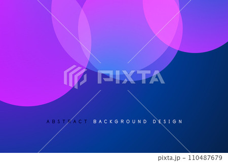 Abstract tech circles vector background, technology digital bubbles 110487679