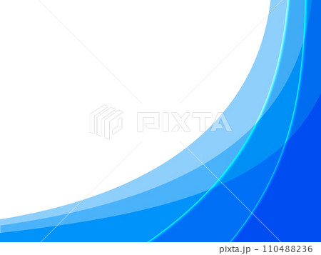 青い曲線の背景 青い曲線の背景 110488236