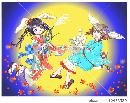 月のうさぎさん達 110488520