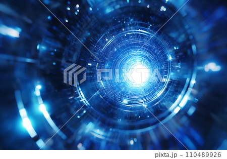 サイバー空間の抽象的な背景 110489926