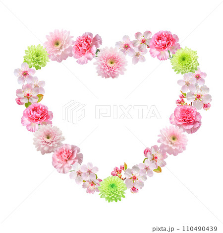 春のピンクの花のアレンジメント（AI生成画像） 110490439