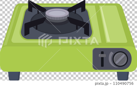黄緑色のカセットコンロ 黄緑色のカセットコンロ 110490756