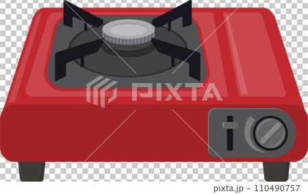赤いカセットコンロ 赤いカセットコンロ 110490757