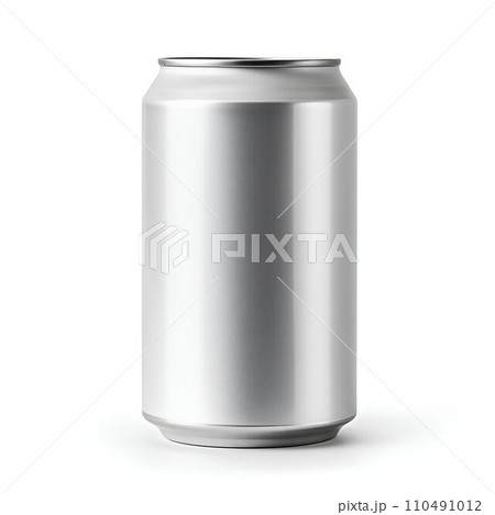 Aluminum Beverage Can Isolated on White Background. Generative ai Aluminum Beverage Can Isolated on White Background. Generative ai 110491012