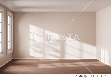 Interior with a warm atmosphere where you can enjoy calm relaxation with bright sunlight shining through. 110491530