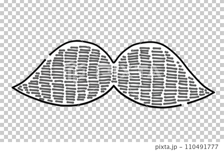 ゆるめシンプルひげ　単品 110491777