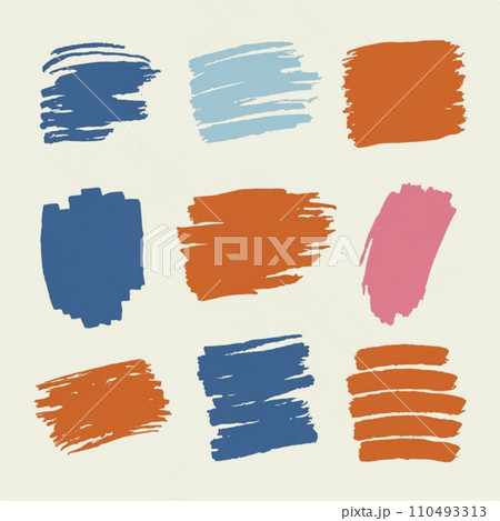 Colourful Set of grunge banners.Grunge backgrounds.Abstract vector templates Colourful Set of grunge banners.Grunge backgrounds.Abstract vector templates 110493313