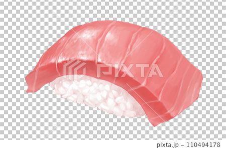 Tuna nigiri sushi illustration hand-drawn material Tuna nigiri sushi illustration hand-drawn material 110494178