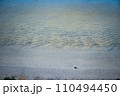 Close up white sand beach and waves concept photo. Country side resort. 110494450