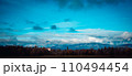 Autumn view of the Pyrenean mountains in Poland concept photo. Beautiful Polish countryside church. 110494454